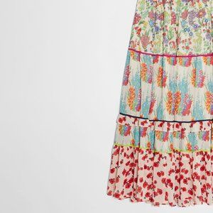 Anthropologie Lorraine Tiered Maxi Skirt